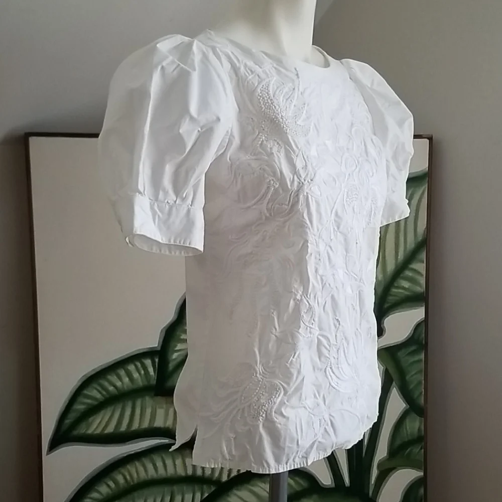 Anthropologie MAEVE Embroidered Blouse